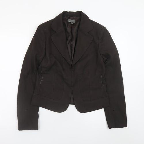 Mexx Women's Black Blazer Size 14 Lined Formal Work Jacket