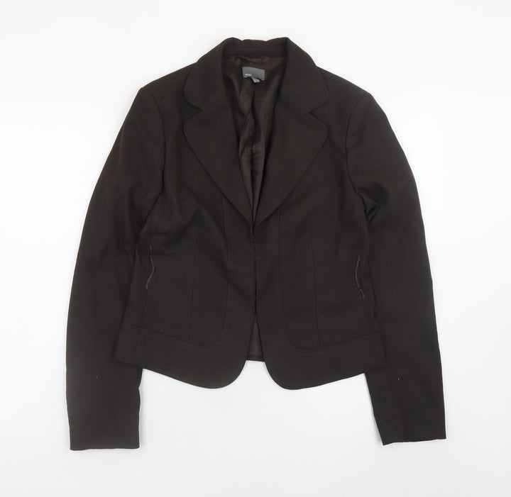 Mexx Women's Black Blazer Size 14 Lined Formal Work Jacket