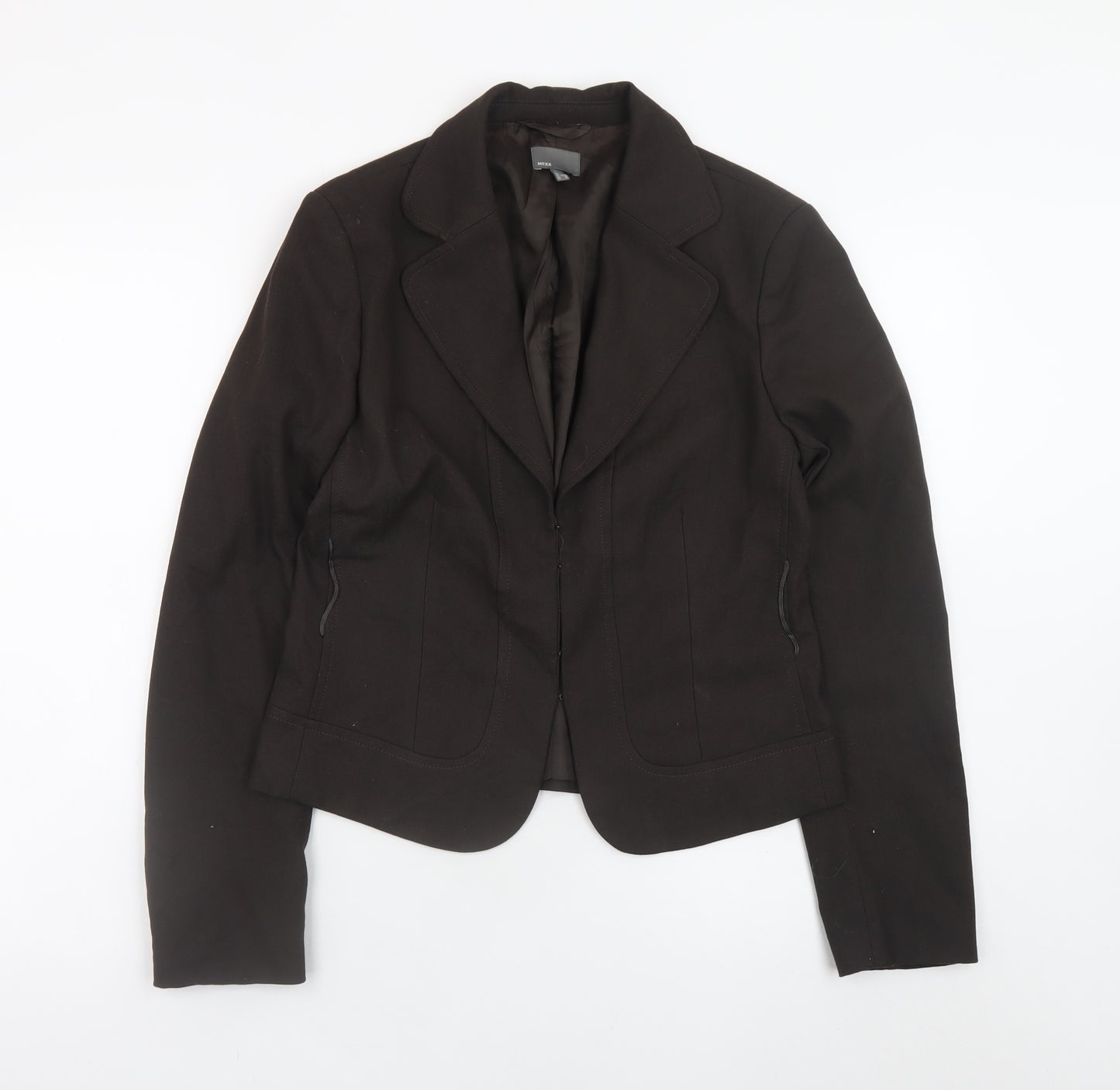 Mexx Women's Black Blazer Size 14 Lined Formal Work Jacket
