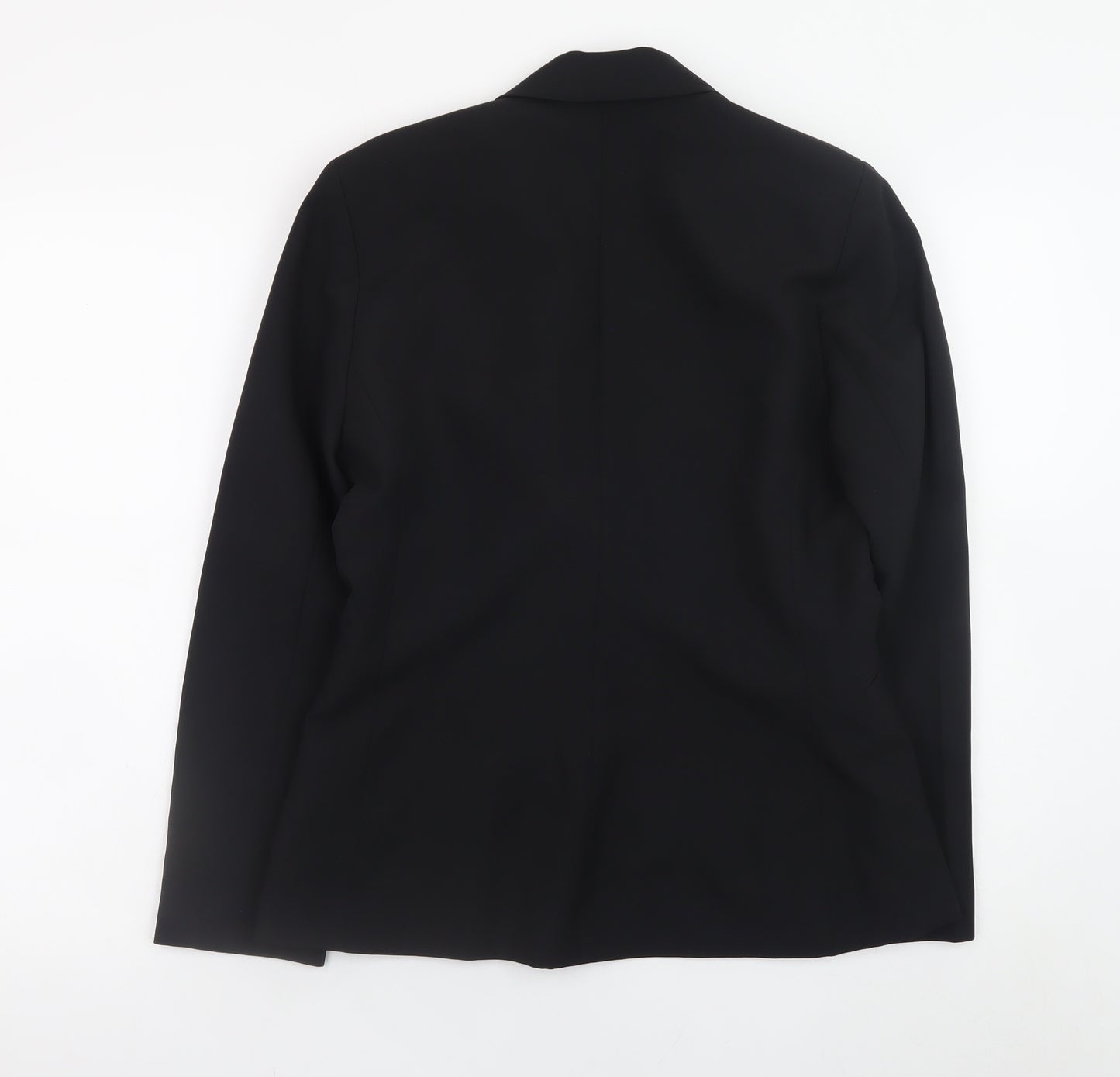 Essentials Women’s Black Classic Blazer Size 10 Lined Work Jacket
