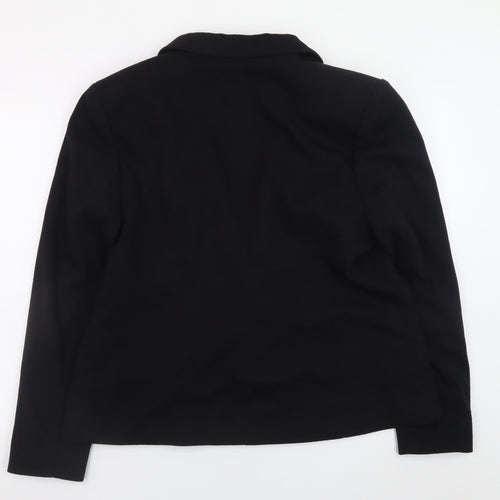 Tu Women Black Blazer Size 18 Classic Single-Breasted Jacket
