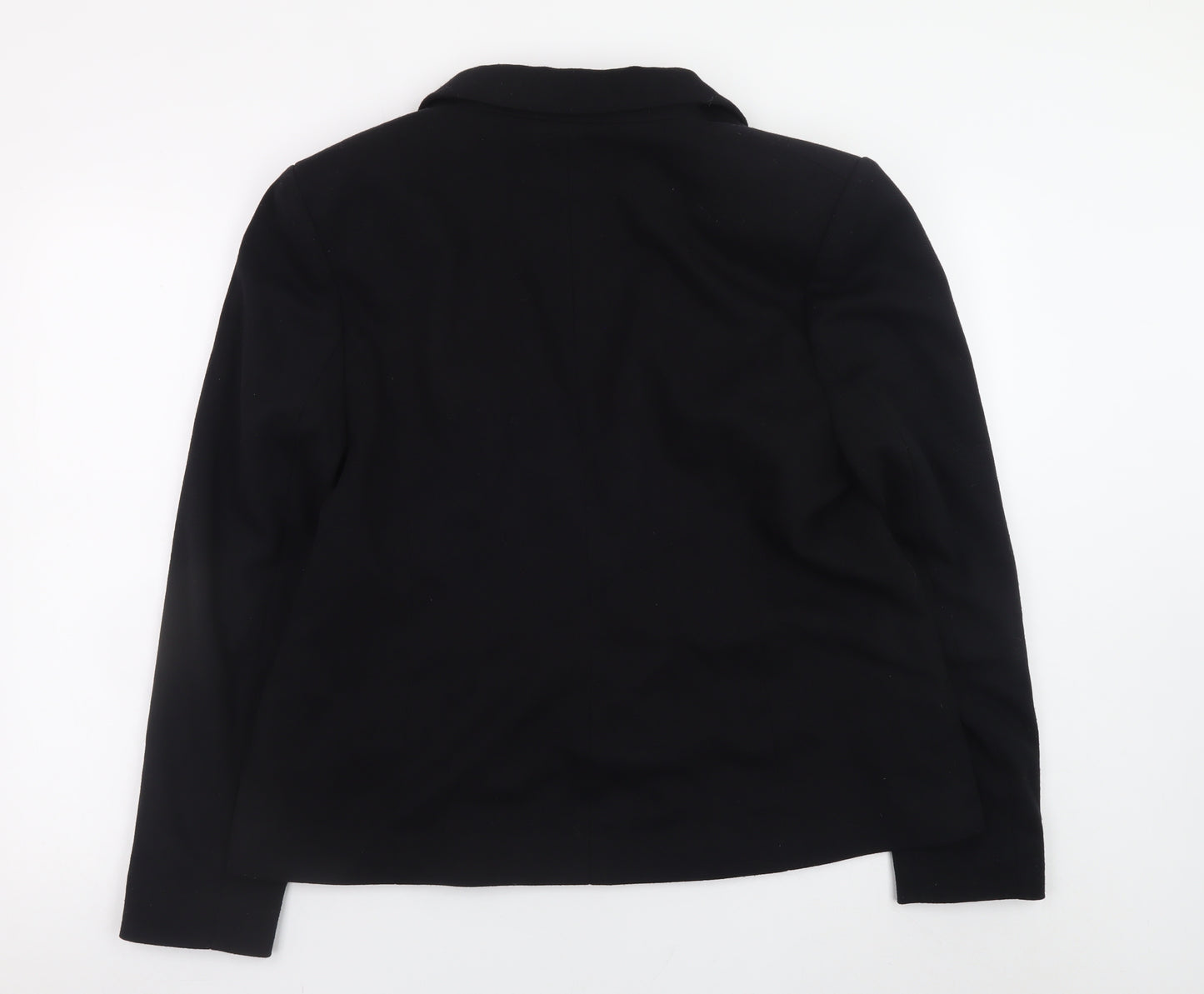 Tu Women Black Blazer Size 18 Classic Single-Breasted Jacket