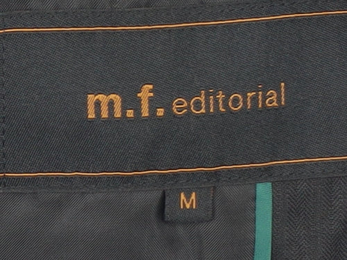 m.f.editorial Womens Black Wool Blend Blazer Jacket M