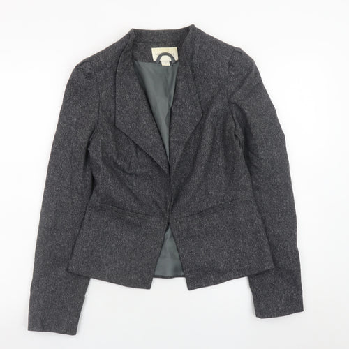Monsoon Women’s Grey Wool Blend Classic Blazer Size 8