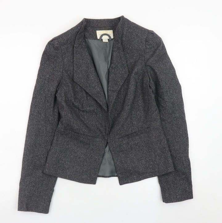 Monsoon Women’s Grey Wool Blend Classic Blazer Size 8
