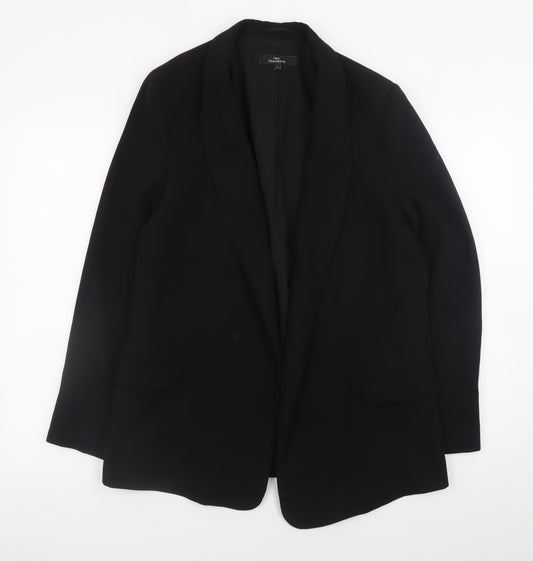 Next Womens Black Blazer Jacket Size 14 Regular Fit Lined Classic