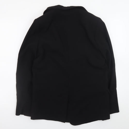Next Womens Black Blazer Jacket Size 14 Regular Fit Lined Classic