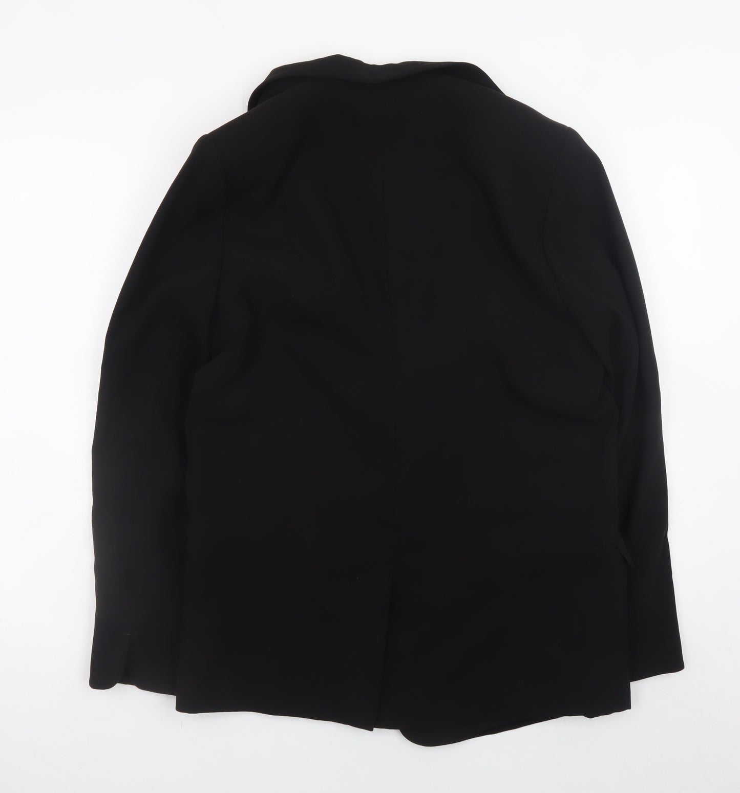 Next Womens Black Blazer Jacket Size 14 Regular Fit Lined Classic