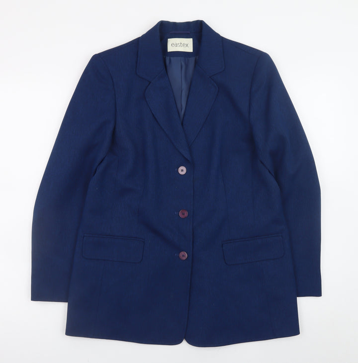 Eastex Women's Blue Classic Blazer Jacket Size 10