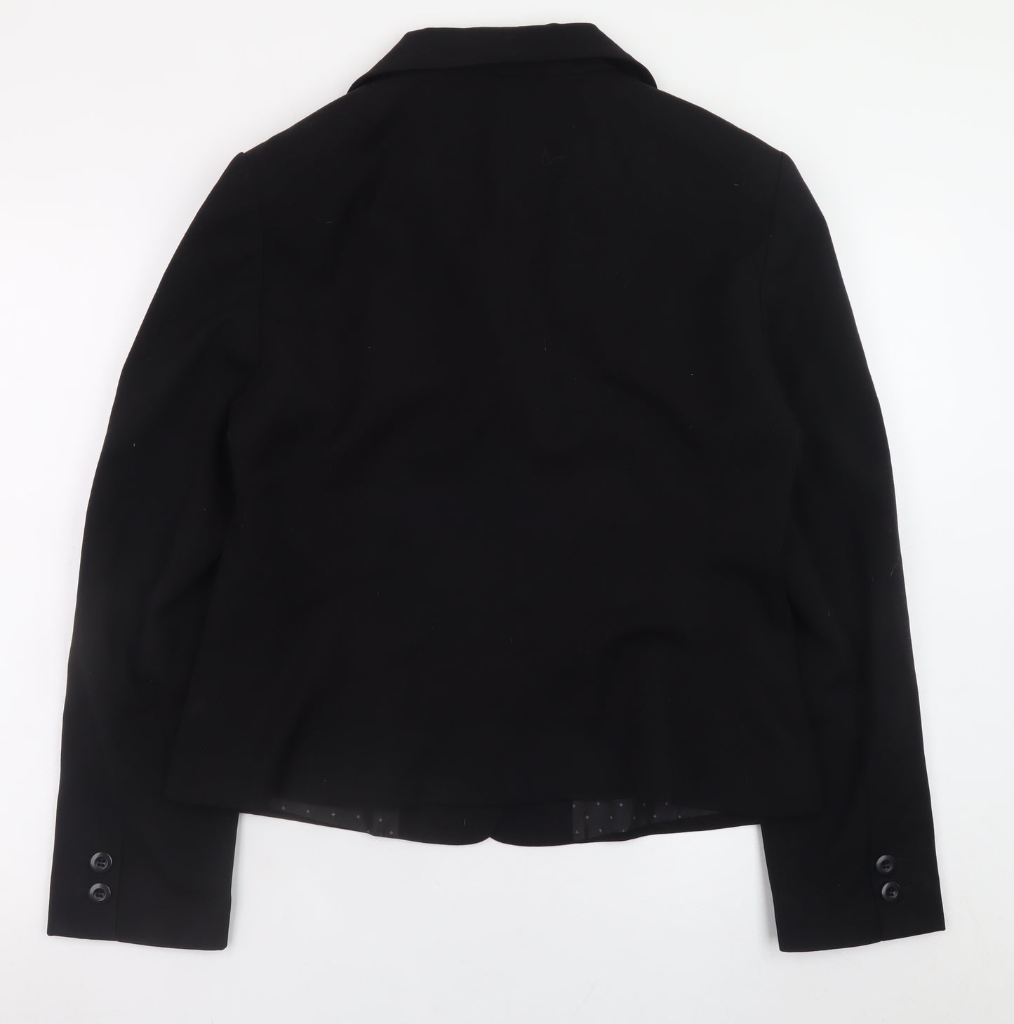 George Women Black Size 16 Classic Blazer Jacket