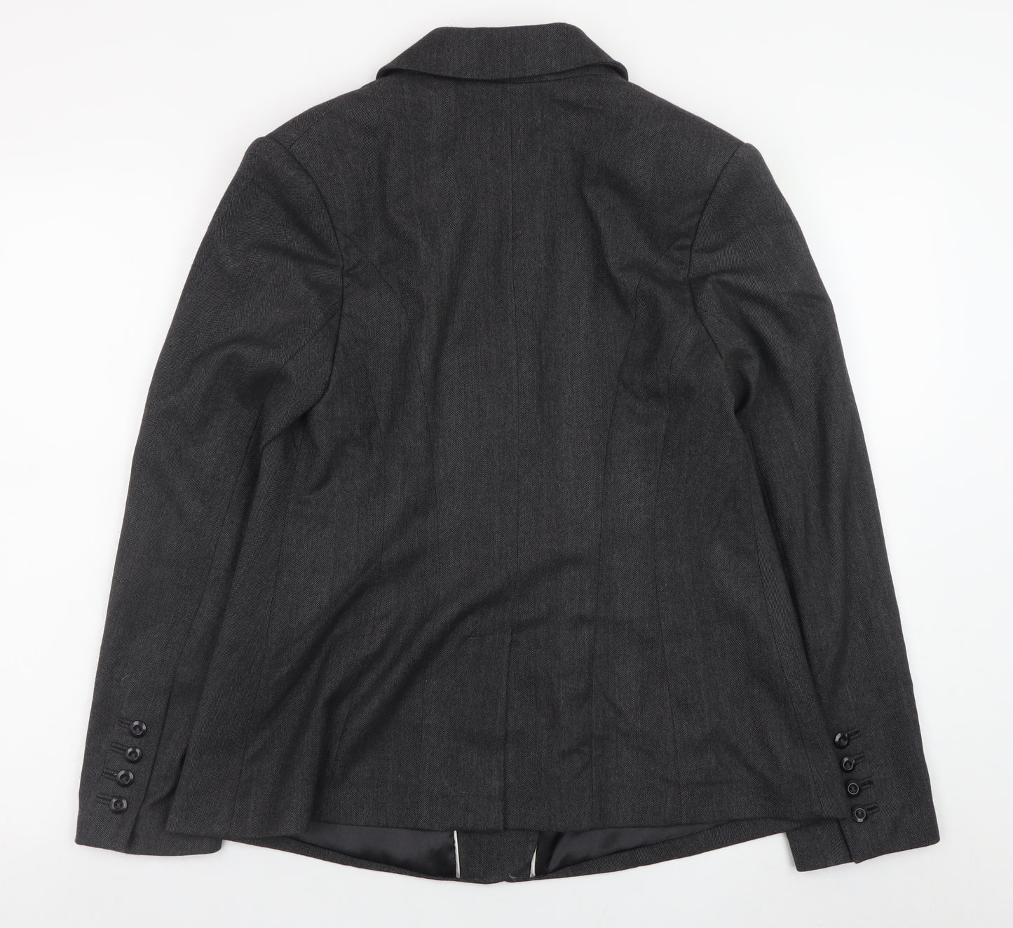 Crave Women's Grey Classic Blazer Size 8 Lined Formal Jacket