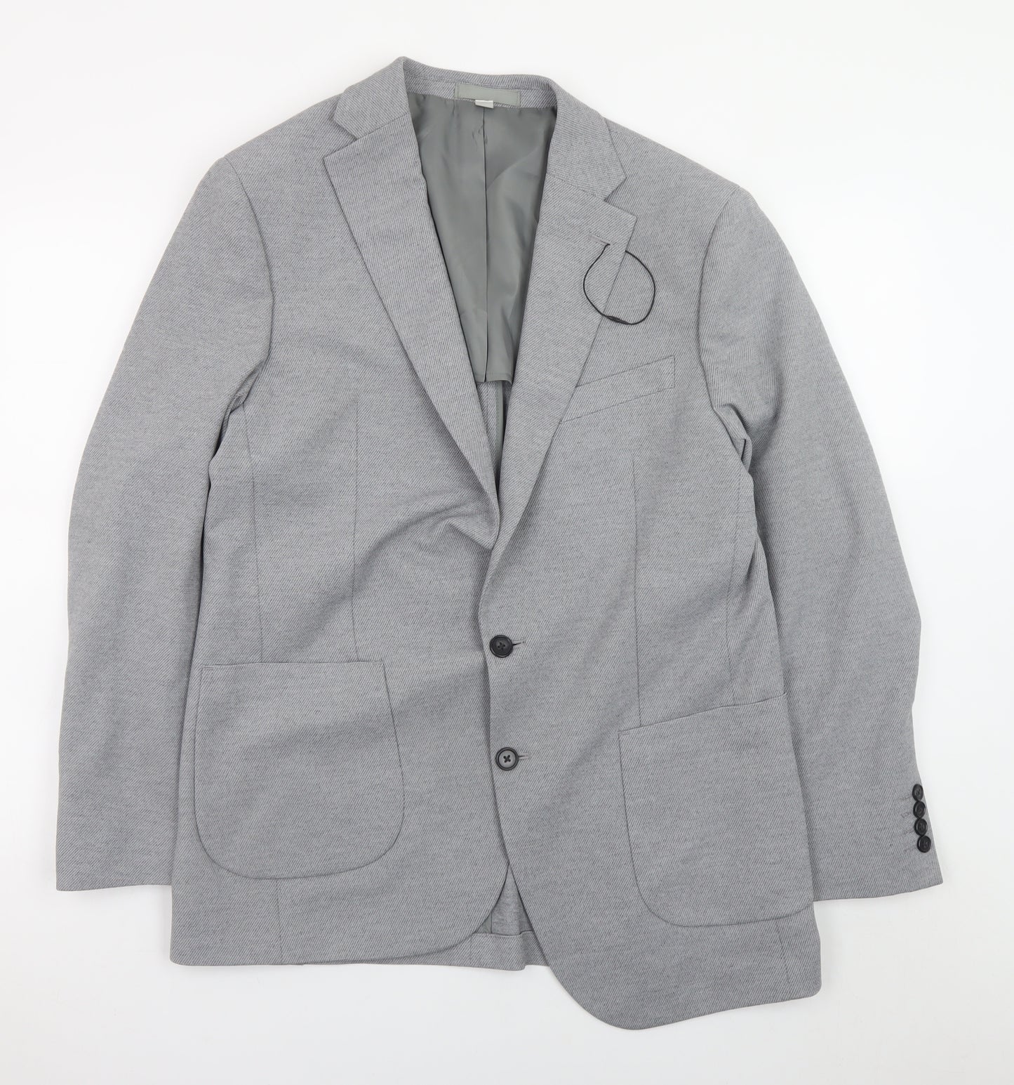 Marks and Spencer Men's Grey L Regular Fit Blazer Jacket