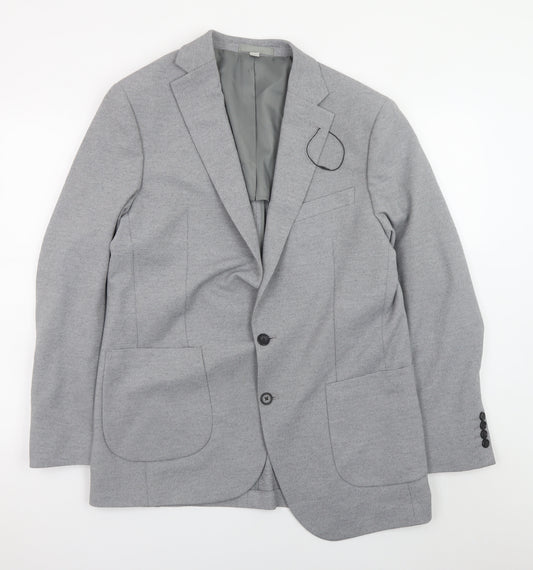 Marks and Spencer Men's Grey L Regular Fit Blazer Jacket
