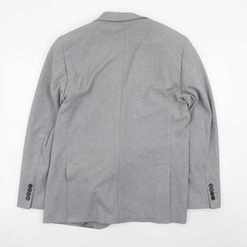 Marks and Spencer Men's Grey L Regular Fit Blazer Jacket
