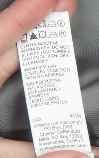 Marks and Spencer Men's Grey L Regular Fit Blazer Jacket