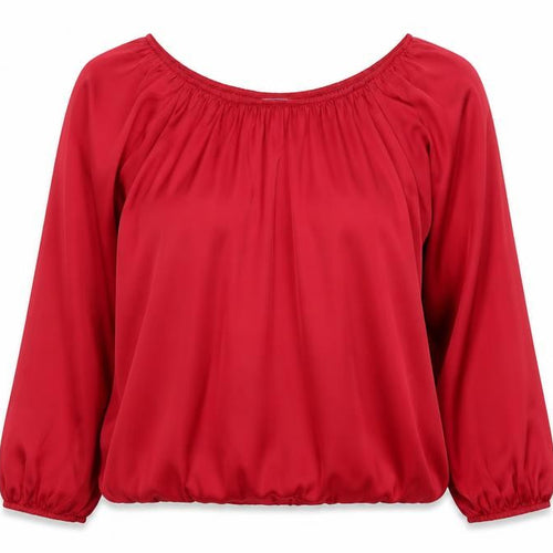 Dorothy Perkins Women Red Long Sleeve Tunic Blouse Size 14