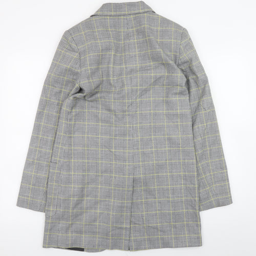 Marks and Spencer Women’s Grey Check Blazer Jacket Size 8 Regular