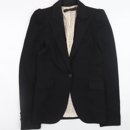 Zara Woman Black Slim Fit Blazer XS Women's Classic Work Jacket