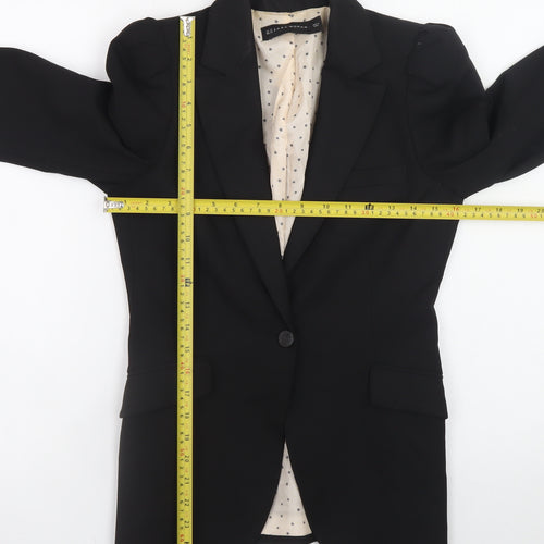 Zara Woman Black Slim Fit Blazer XS Women's Classic Work Jacket