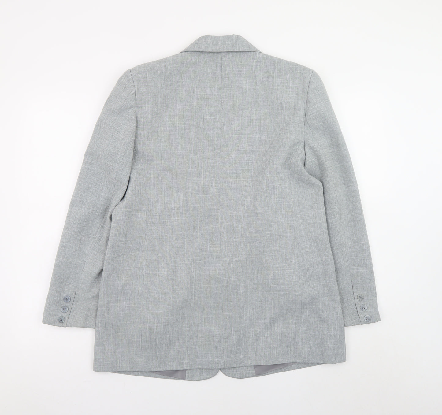 Bon Marché Women Grey Size 14 Blazer Jacket Classic Formal