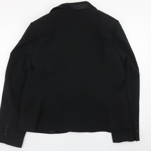 CC Women's Black Size 18 Classic Lined Blazer Jacket