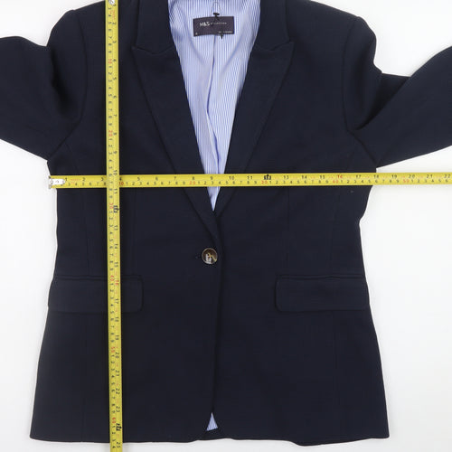 Marks and Spencer Women's Blue Blazer Size 10 Classic Workwear
