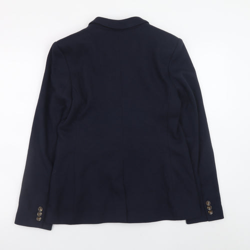 Marks and Spencer Women's Blue Blazer Size 10 Classic Workwear
