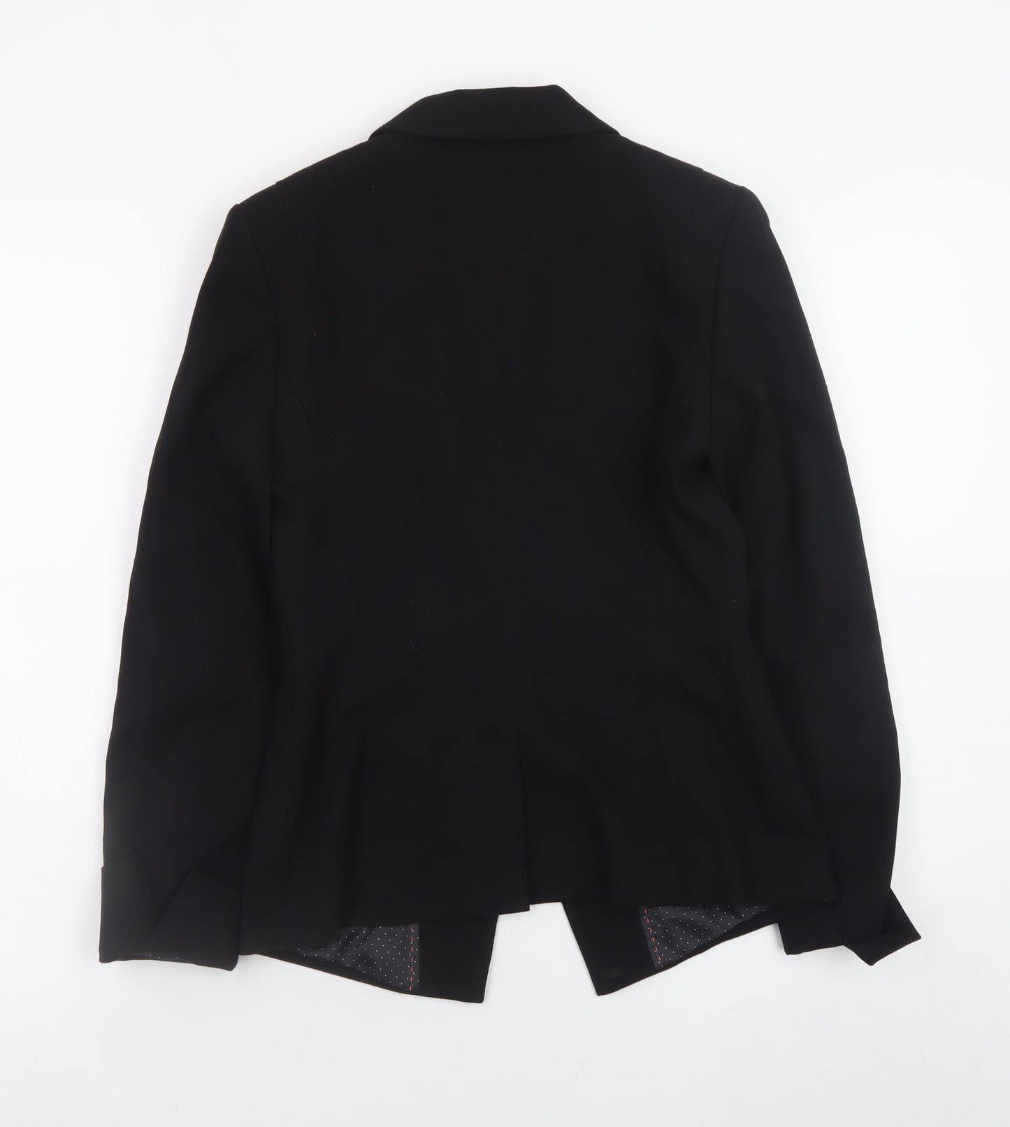 Next Women's Black Blazer Jacket Size 6 Regular Fit Lined Office Workwear