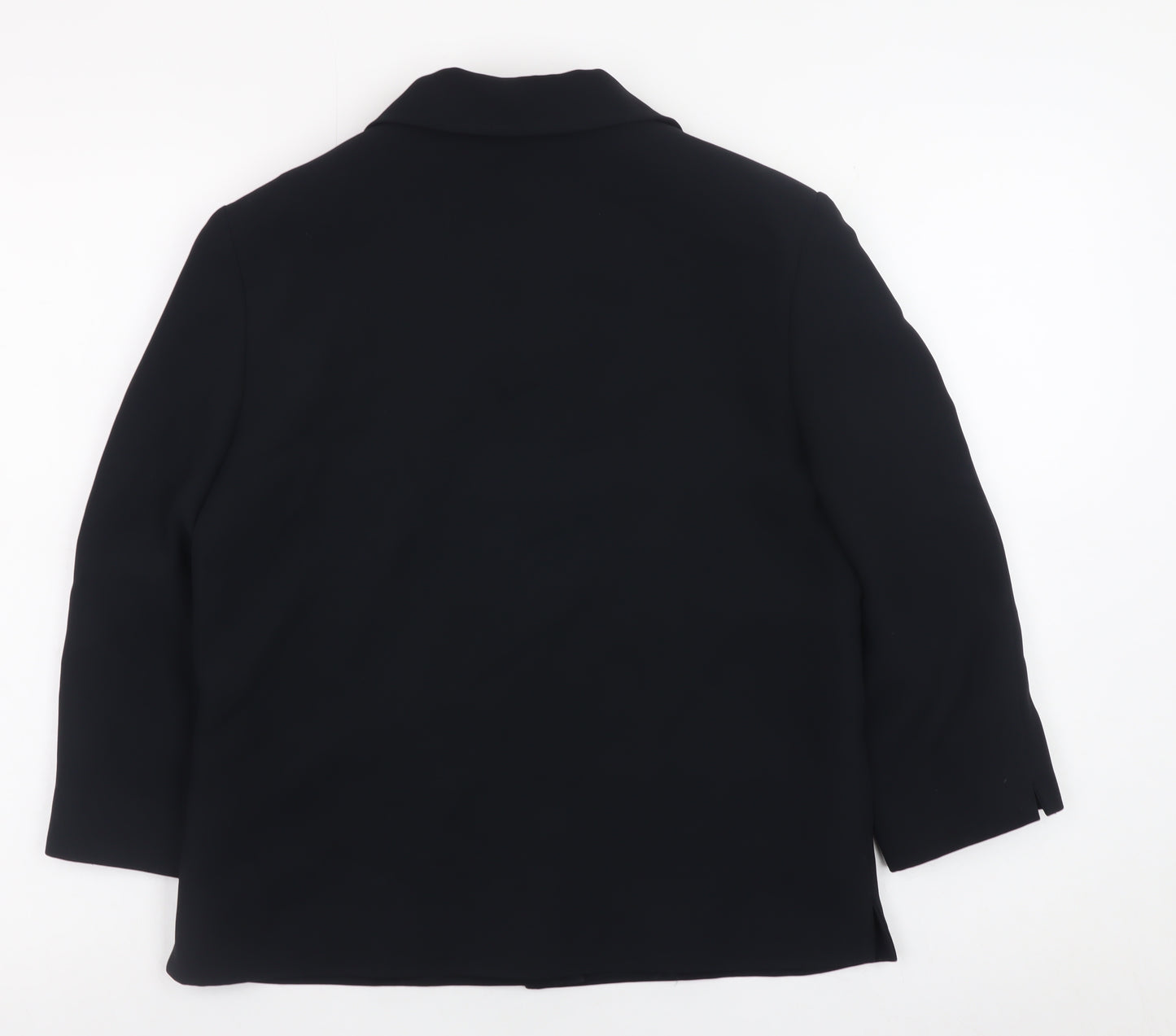 Monsoon Women’s Black Blazer Size 14 Classic Buttoned Jacket