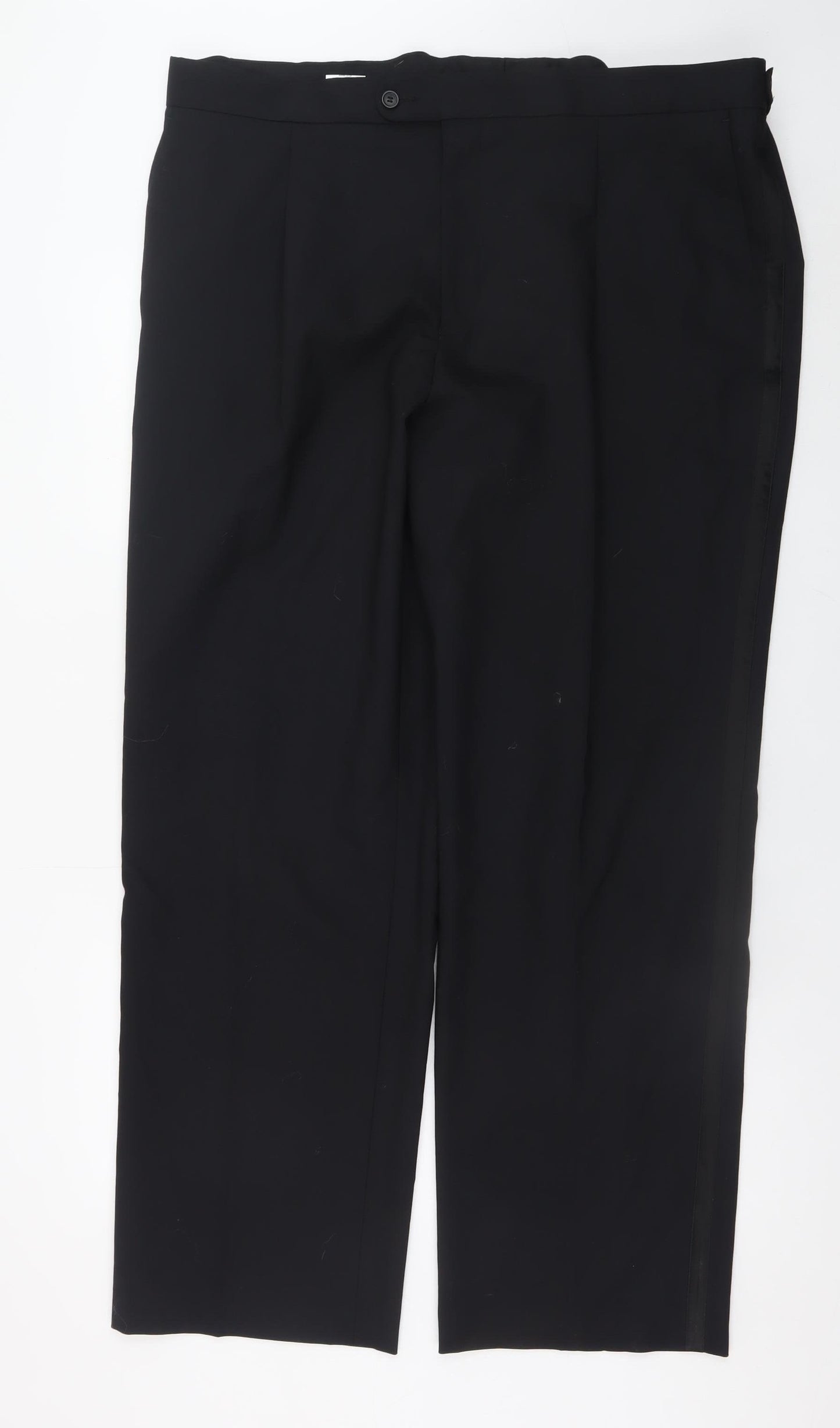Taylor & Wright Men's Black Wool Blend Dress Pants 44W 31L