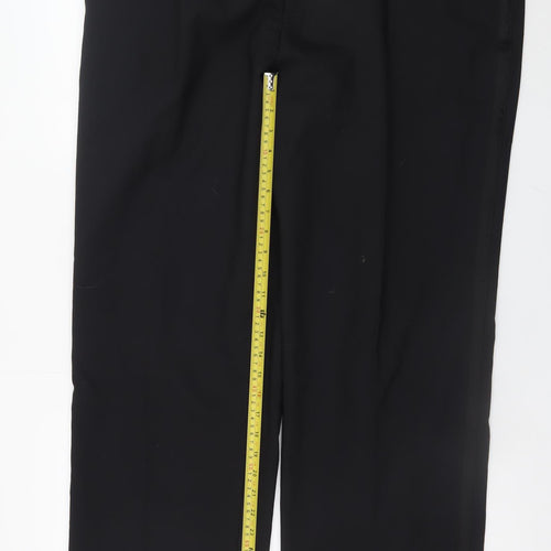 Taylor & Wright Men's Black Wool Blend Dress Pants 44W 31L