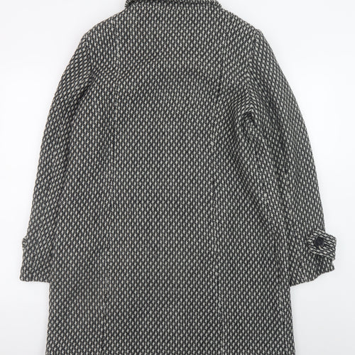 Autonomy Women Grey Mid-Length Wool Blend Button Overcoat Size 16