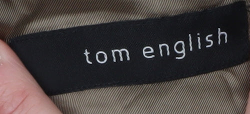 Tom English Men's Brown Wool Blend 42R Classic Blazer Jacket