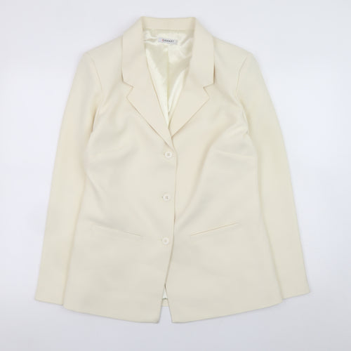 Damart Women’s Ivory Polyester Lined Blazer Size 12