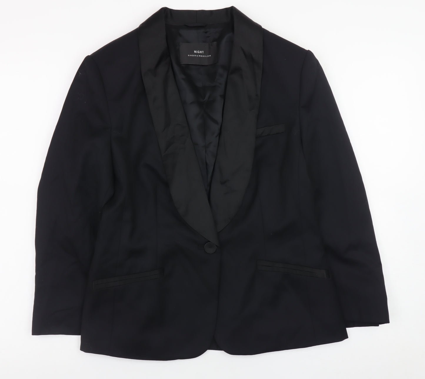 Birger et Mikkelsen Women’s Black Wool Blend Blazer Size 12