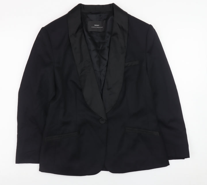 Birger et Mikkelsen Women’s Black Wool Blend Blazer Size 12