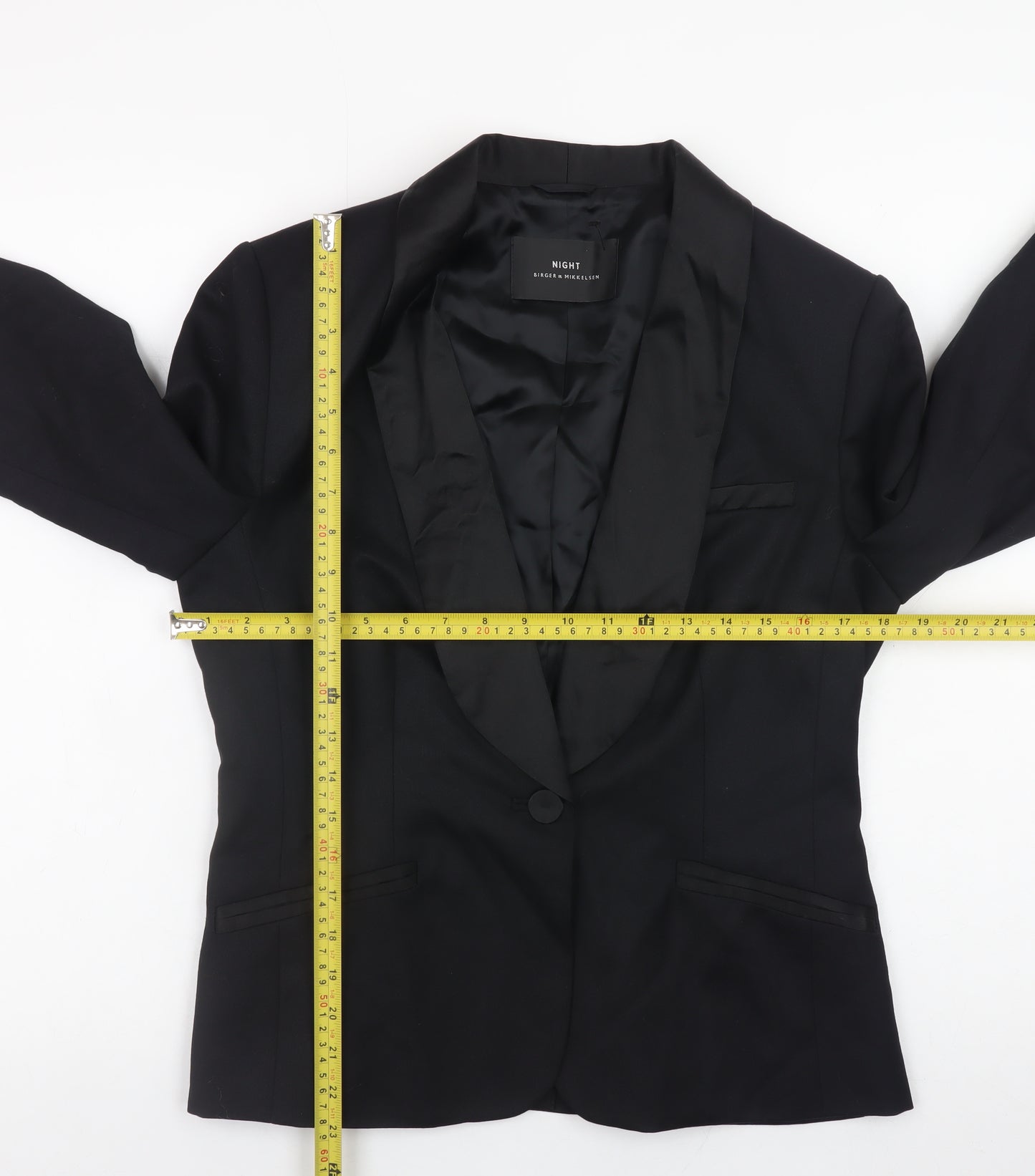 Birger et Mikkelsen Women’s Black Wool Blend Blazer Size 12