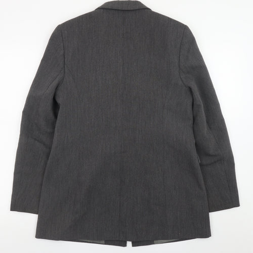 Dorothy Perkins Women Grey Size 12 Blazer Jacket Formal Workwear