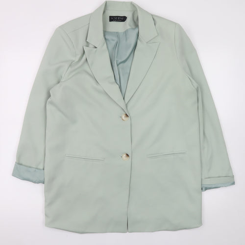 In The Style Women's Mint Green Blazer Jacket UK 14 Polyester Blend