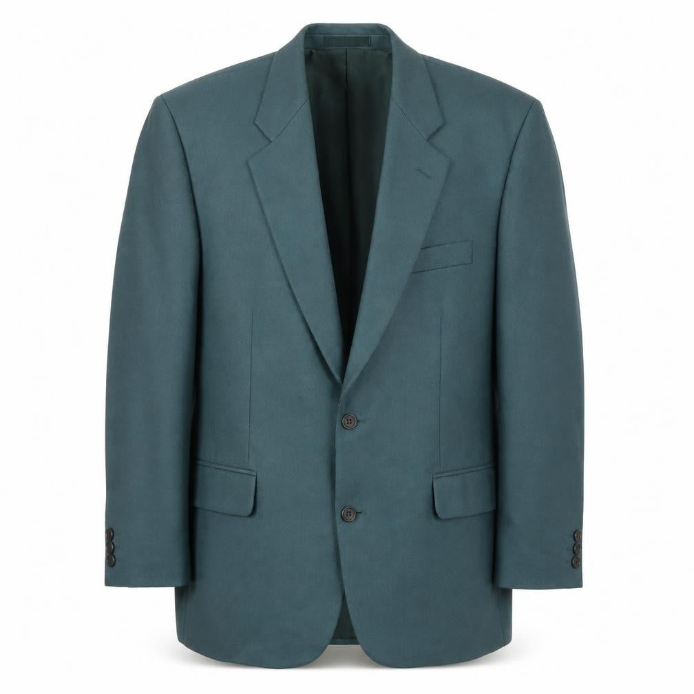 Front view of BHS Men's Teal Wool Blend Short Blazer 42in Classic Fit Jacket