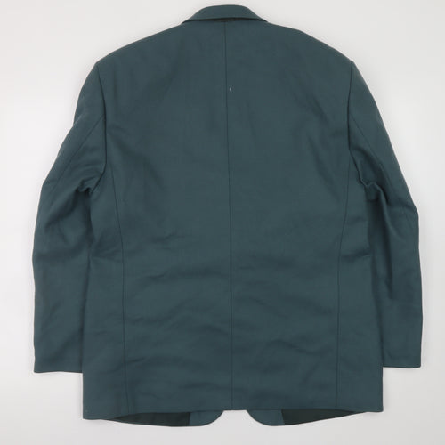 BHS Men's Teal Wool Blend Short Blazer 42in Classic Fit Jacket