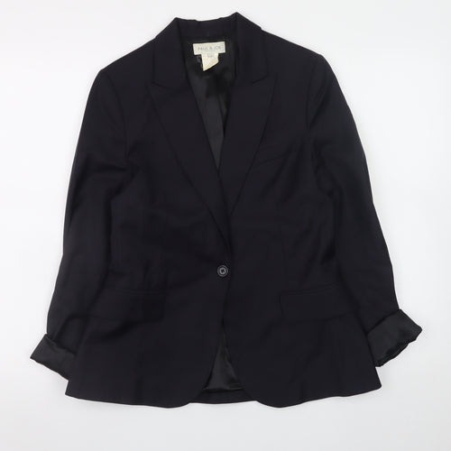Paul & Joe Women's Black Wool Blazer Size 10 Classic Work Jacket