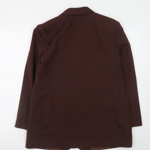 Bon Marché Women's Brown Size 16 Blazer Jacket Smart Workwear