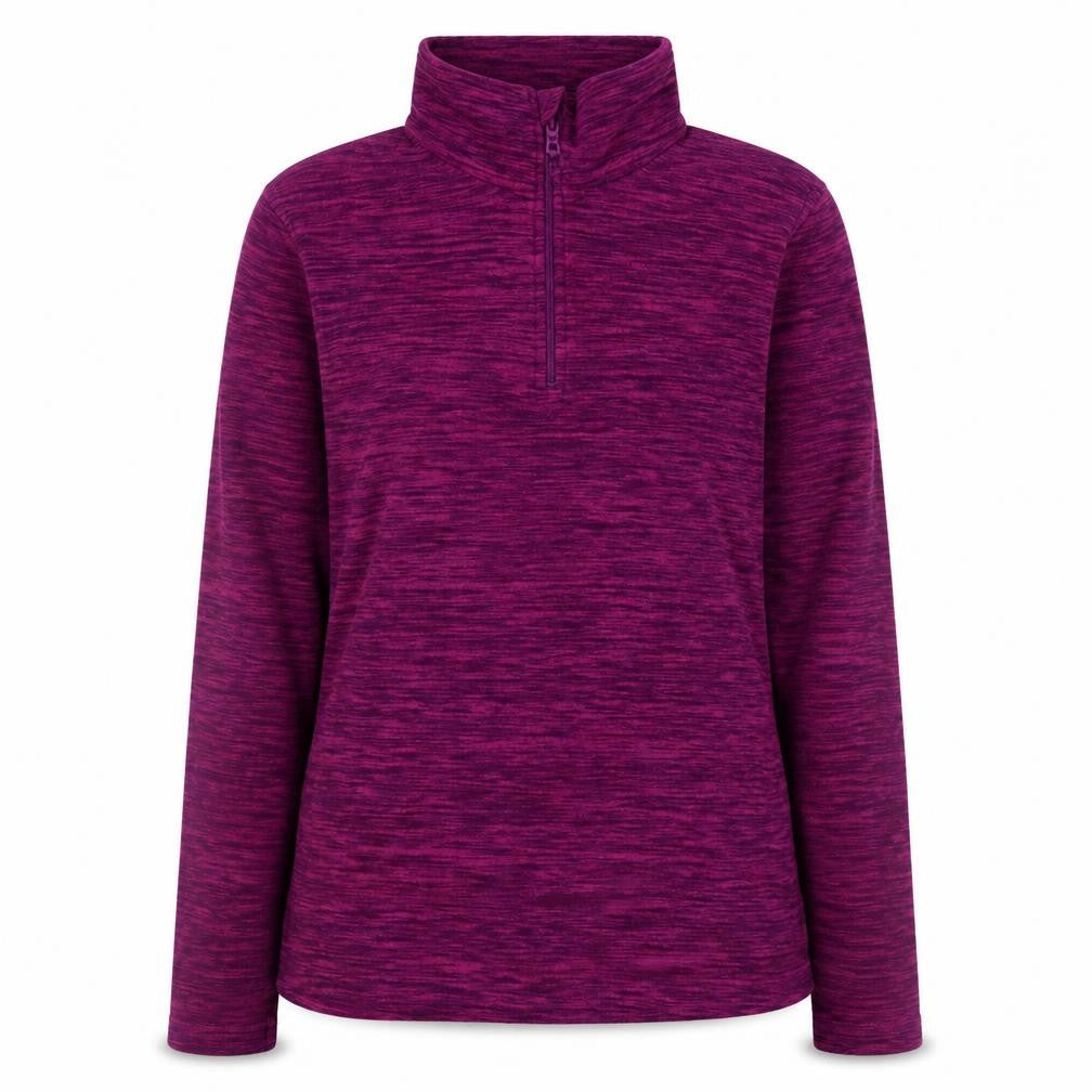 Mountain Warehouse Womens Purple 1/2 Zip Fleece Sweatshirt Size 12