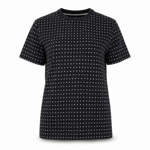 Our Legacy Womens Black Polka Dot Cotton T-Shirt Size 12