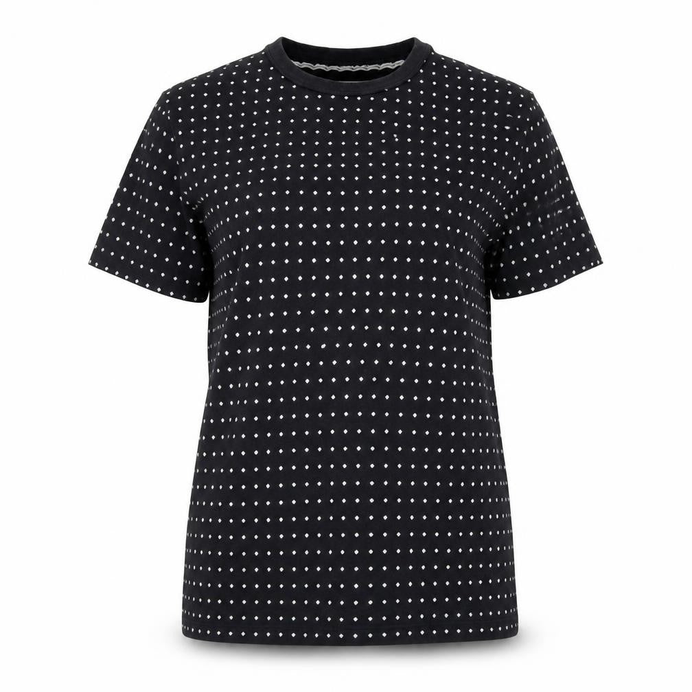 Our Legacy Womens Black Polka Dot Cotton T-Shirt Size 12
