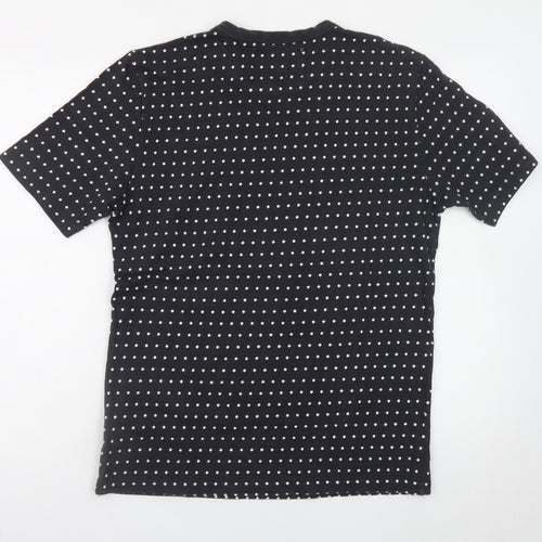 Our Legacy Womens Black Polka Dot Cotton T-Shirt Size 12