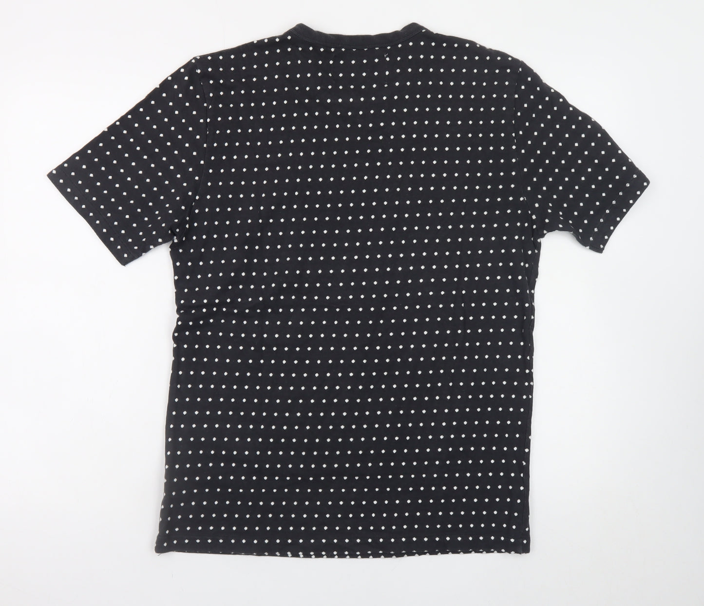 Our Legacy Womens Black Polka Dot Cotton T-Shirt Size 12