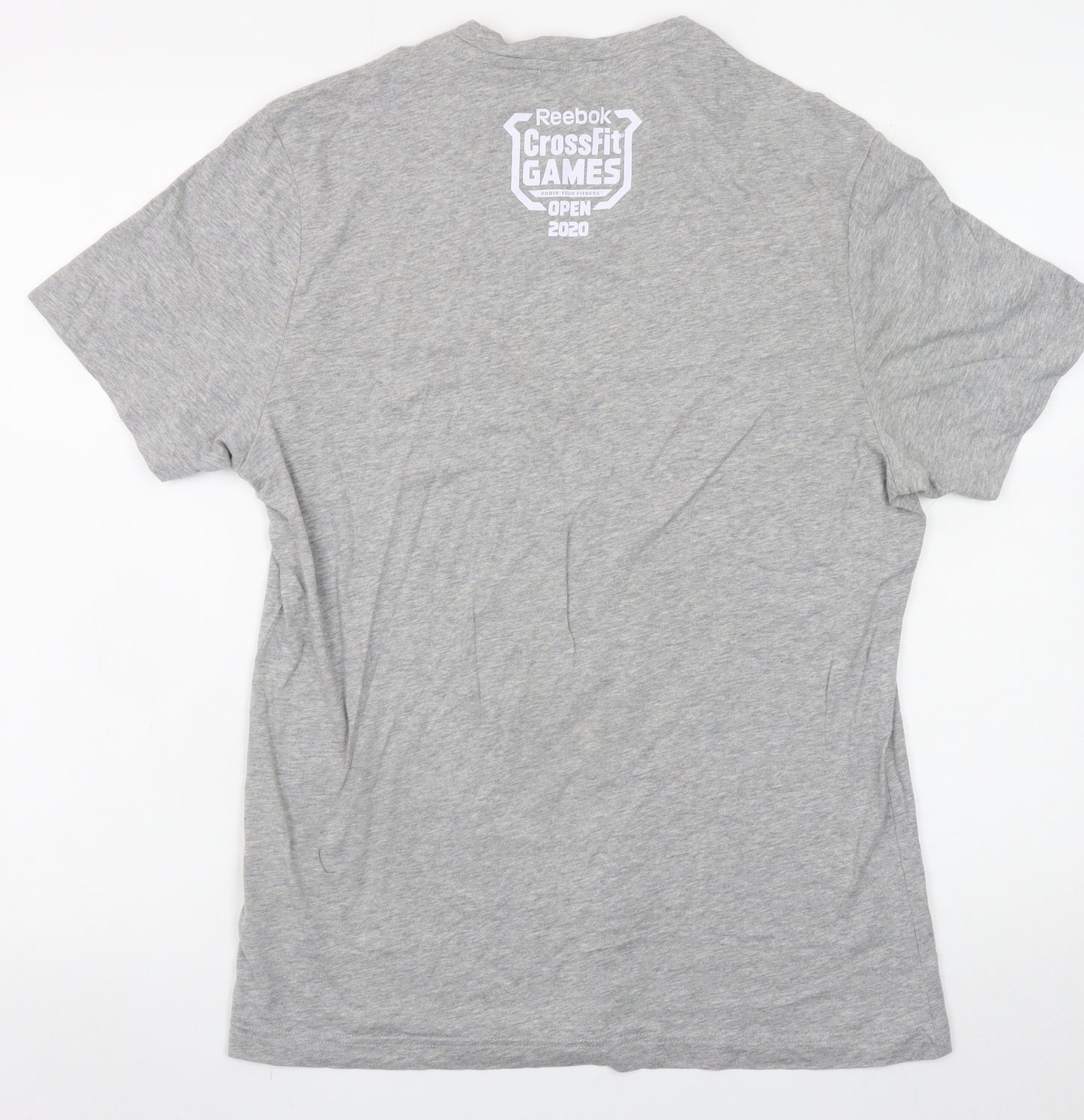 Reebok Men's Grey CrossFit Open 2020 Graphic Crew Neck T-Shirt Size M