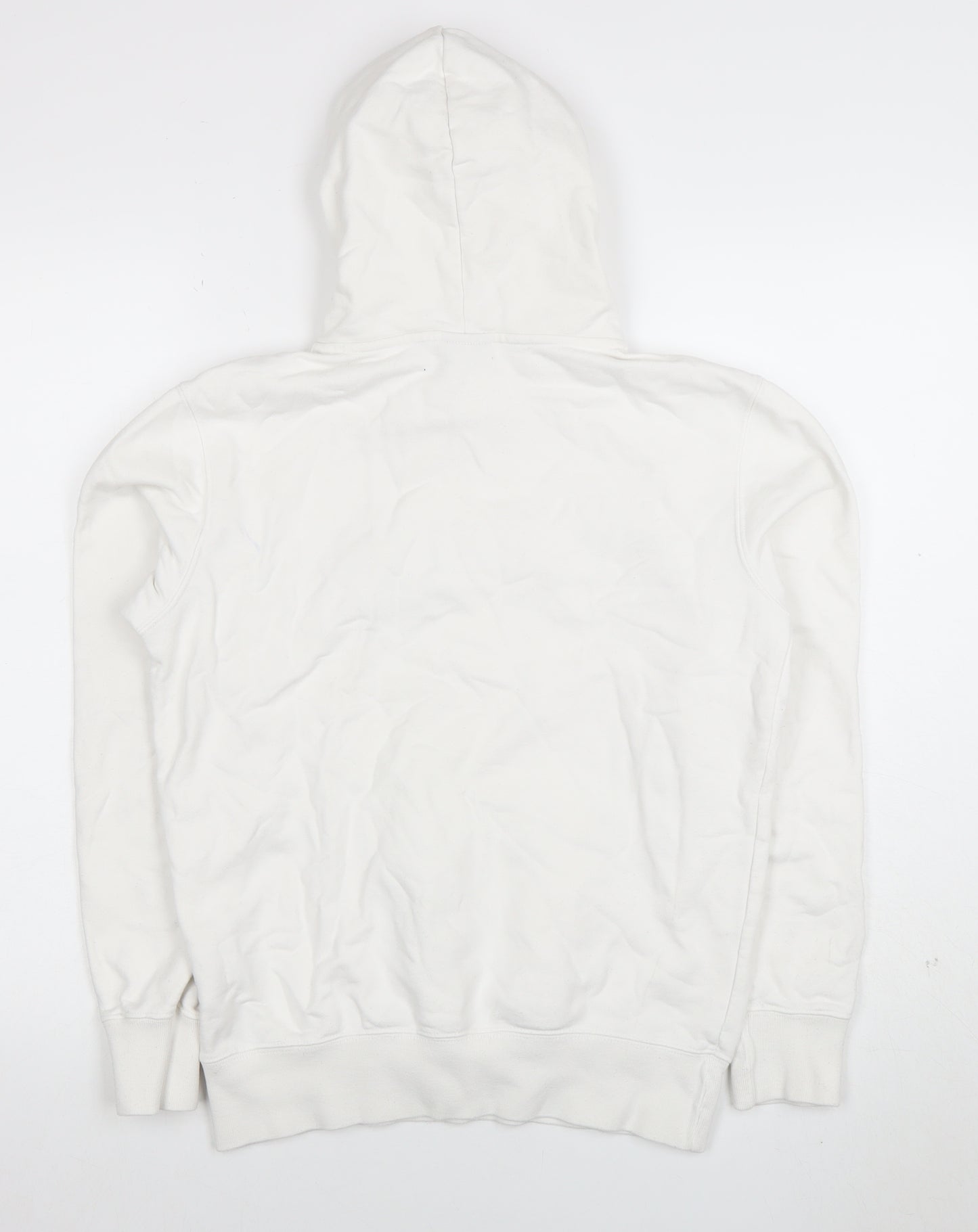Champion Men's White Small Pullover Hoodie with Logo Embroidery